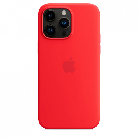 Чохол LUX Silicone Case для iPhone 14 Pro Max Red with MagSafe